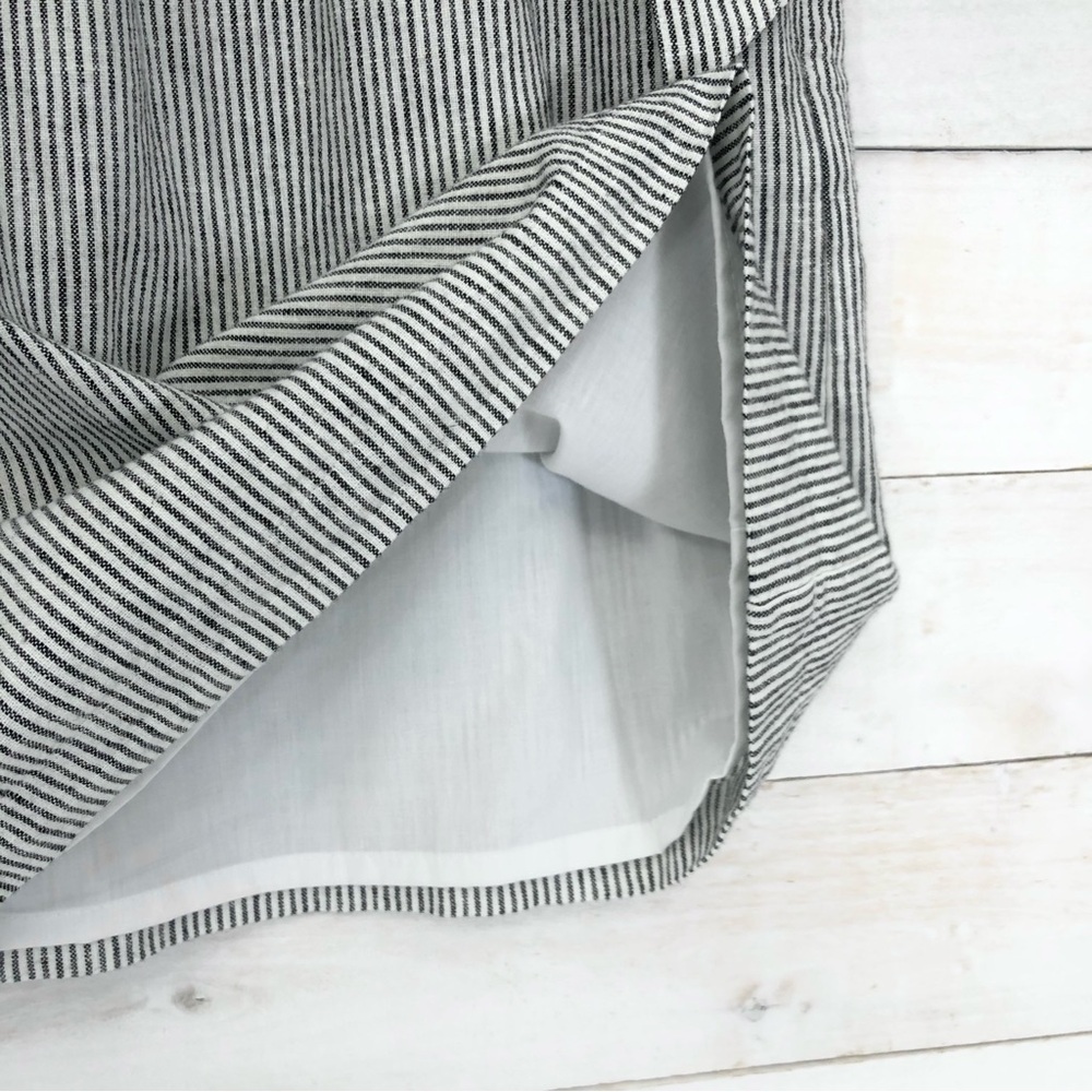 J. Crew Paper Bag Skirt • Sz M • White with Black Pinstripes • EUC - Picture 8 of 12